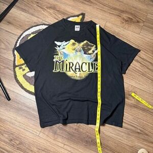 Y2K Jesus The Miracle black T-Shirt Size XL (0125)